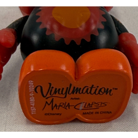 Disney Vinylmation Urban Series Red and Black Gear Bear 3" Collectible Figure - Picture 3 of 3